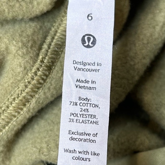 Lululemon Loungeful High-Rise Wide Leg Cropped Pants In Bronze Green - Picture 5 of 5